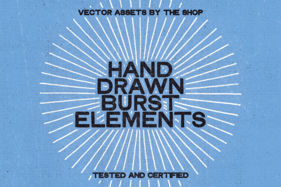 28 Hand-Drawn Burst Elements: A Versatile Resource for Designers and Creators