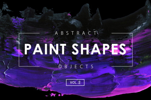 Acrylic Paint Shapes 2: Strategic Use of High-Resolution Abstract Elements for Creative and Professional Projects