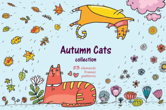 Autumn Cats: A Warm and Bright Collection for Creative Projects