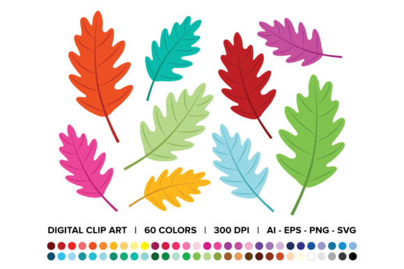 Exploring the Oak Tree Leaf Clip Art Set: A Versatile Resource for Designers and Creators