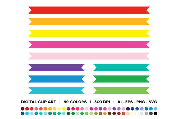 Exploring the Versatility of Flat Ribbon Banner Clip Art for Design Projects