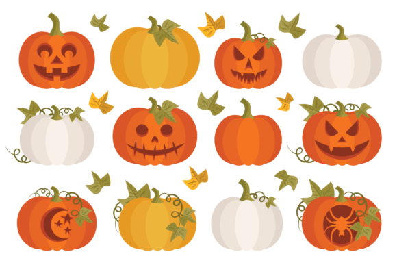 Fall Pumpkins Clip Art Set: A Versatile Resource for Designers and Creators