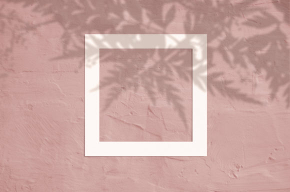 Flat Lay Copyspace with Paper Frame
