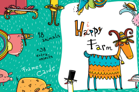 Happy Farm - Animals and Flowers Collection