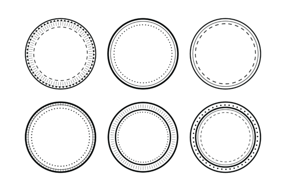 Notary Stamp Frame Set 2 Clip Art