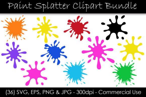 Paint Splatter Bundle for Creative Projects