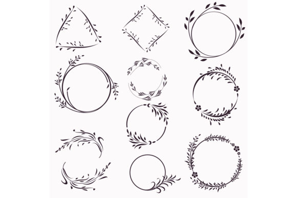 Set of Vector Frames from Flourishes: A Design Resource for Creative Professionals