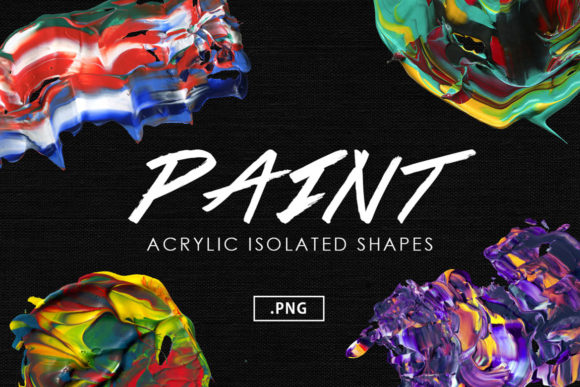 Unlocking Creativity with Abstract Acrylic Paint Shapes: A Digital Asset for Modern Designers