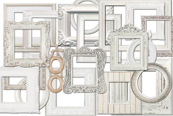 Vintage White Frames: A Timeless Design Element for Creative Projects
