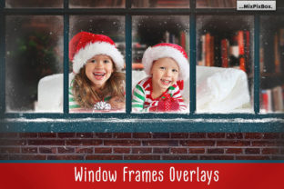 Window Frames Overlays for Festive Design